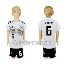 Camisetas Alemania Khedira 6 Niño Primera Equipacion Mundial 2018